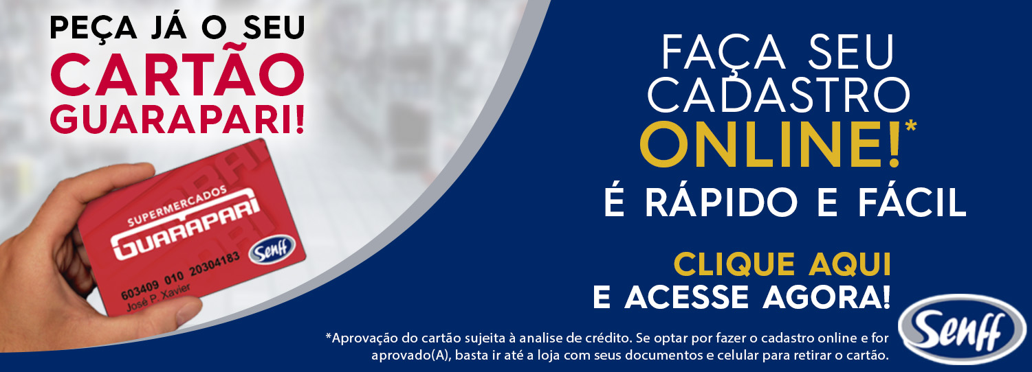 Peça seu Cartão Guarapari Senff